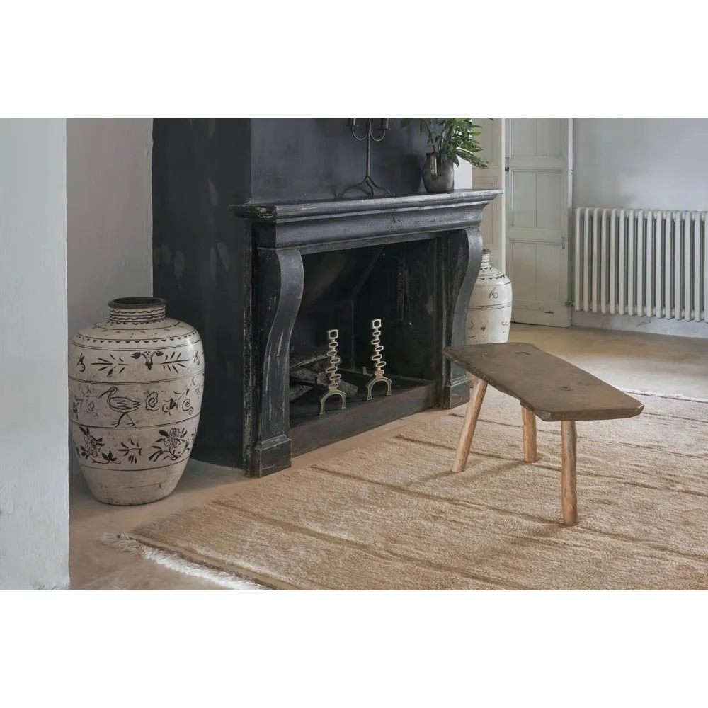 Steppe 5'7"x7'10" Solid Washable Rug - Beige, Wool