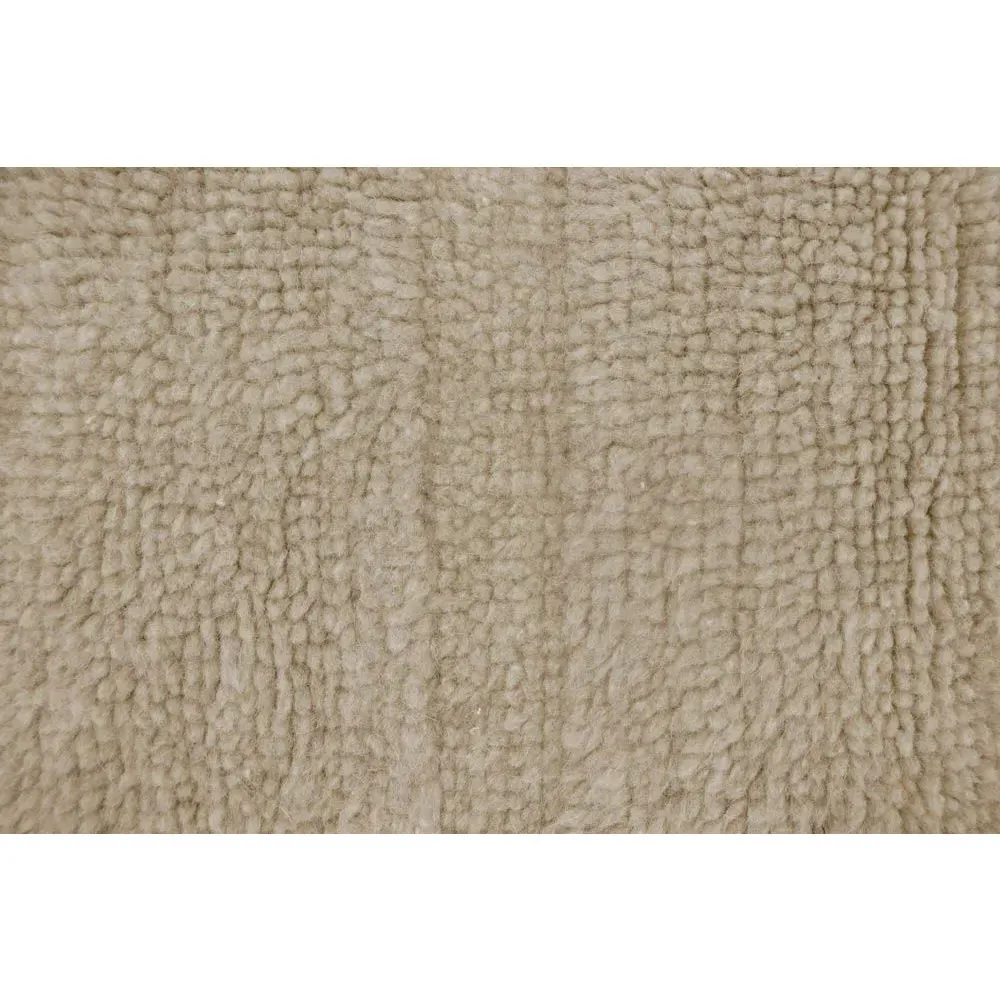 Steppe 6'7"x9'10" Solid Washable Rug - Beige, Wool