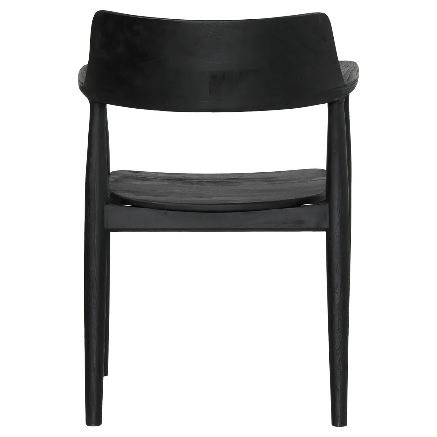 Stern Rustic Lodge Dining Arm Chair - Black, Teak