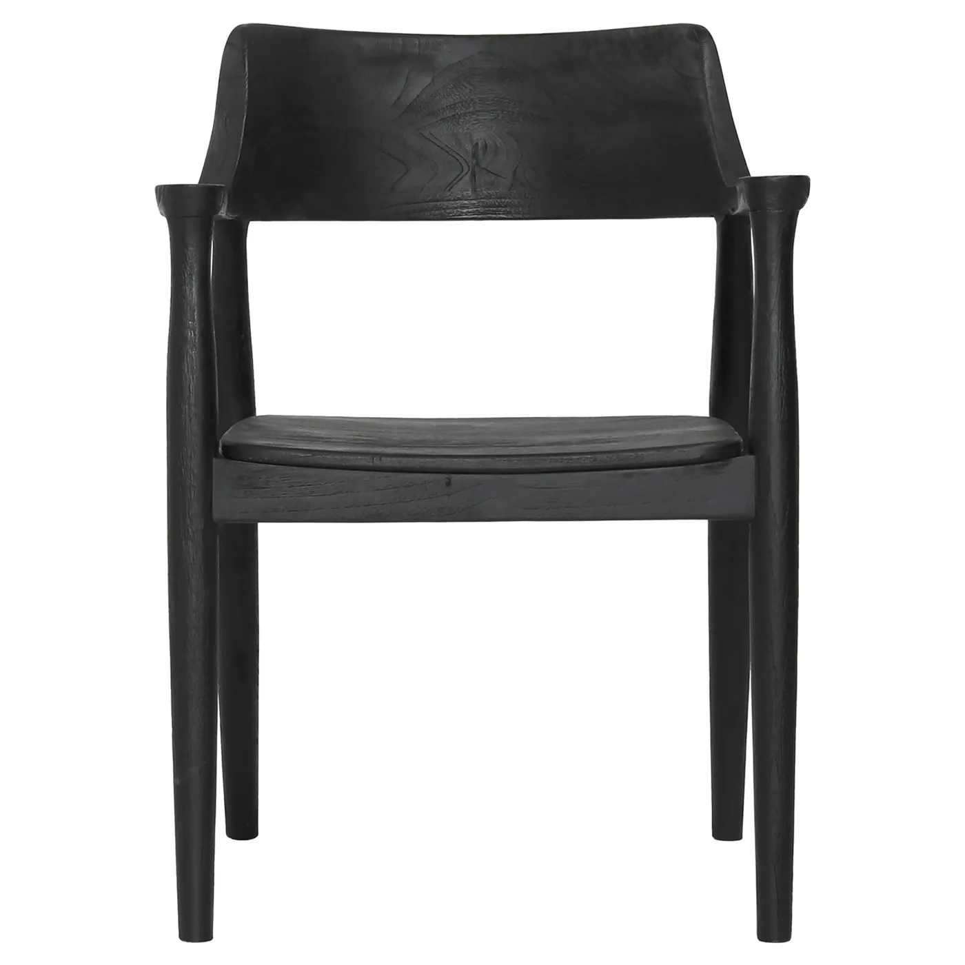 Stern Rustic Lodge Dining Arm Chair - Black, Teak image