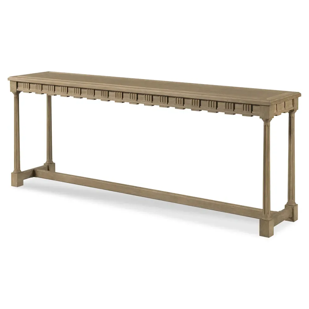 Stetson Rectangular Console Table - Vintage Brown, Oak