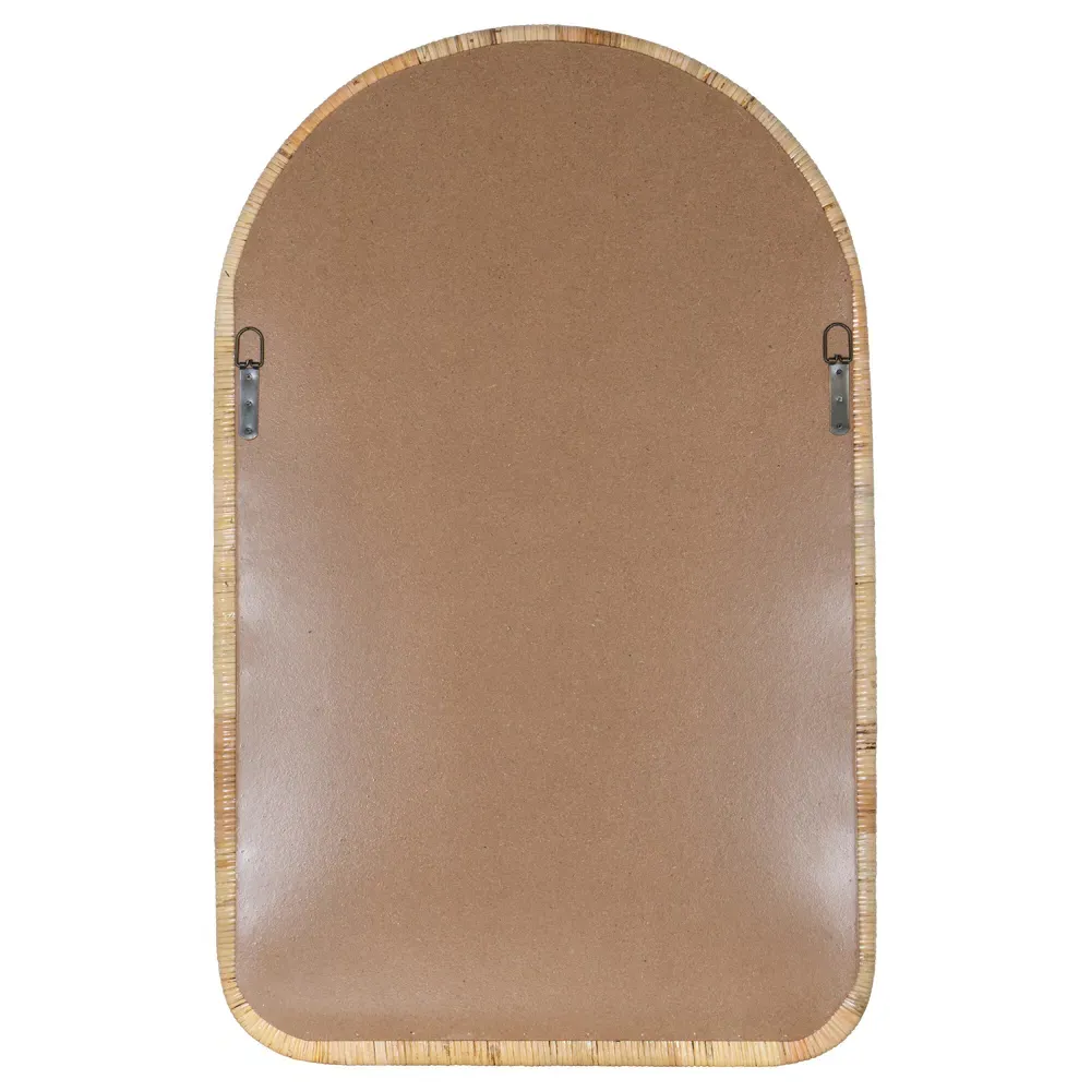 Stevie Arched Wall Mirror - Natural, Rattan