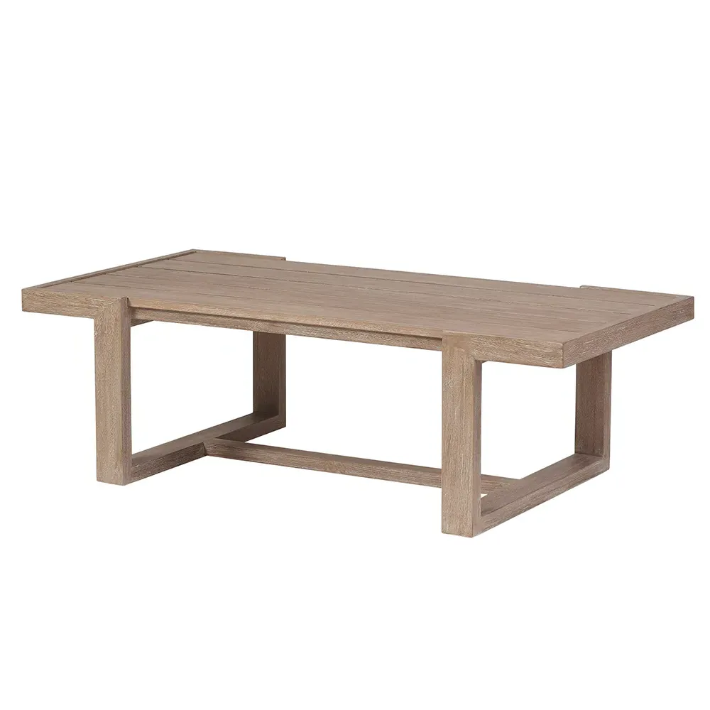 Stillwater Cove Rectangular Outdoor Cocktail Table - Natural, Teak