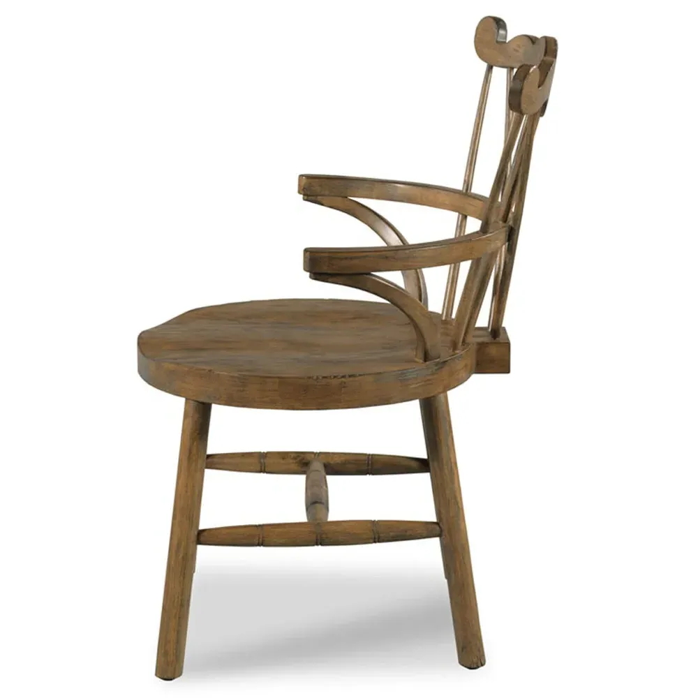 Storybook Windsor Dining Arm Chair - Brown, Wood