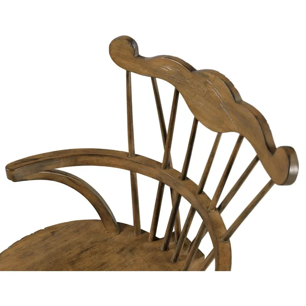 Storybook Windsor Dining Arm Chair - Brown, Wood