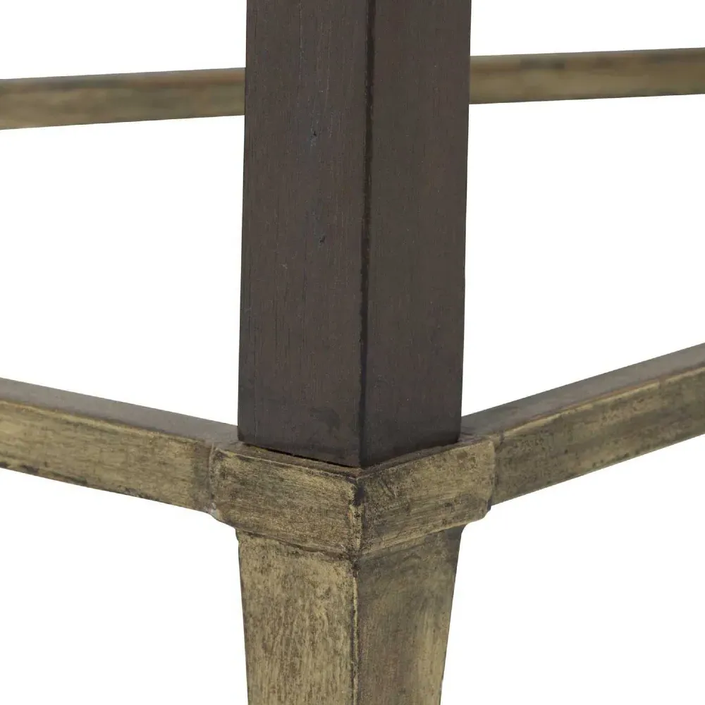 Sue Console Table with Storage - Brown, Oak Wood