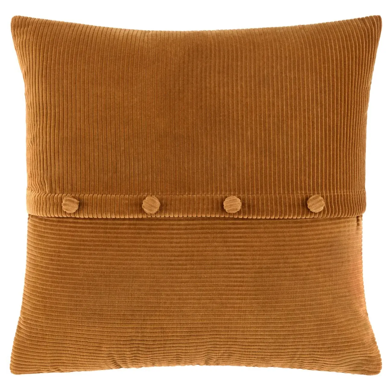 Sullie Buttoned Throw Pillow - Brown, Velvet image
