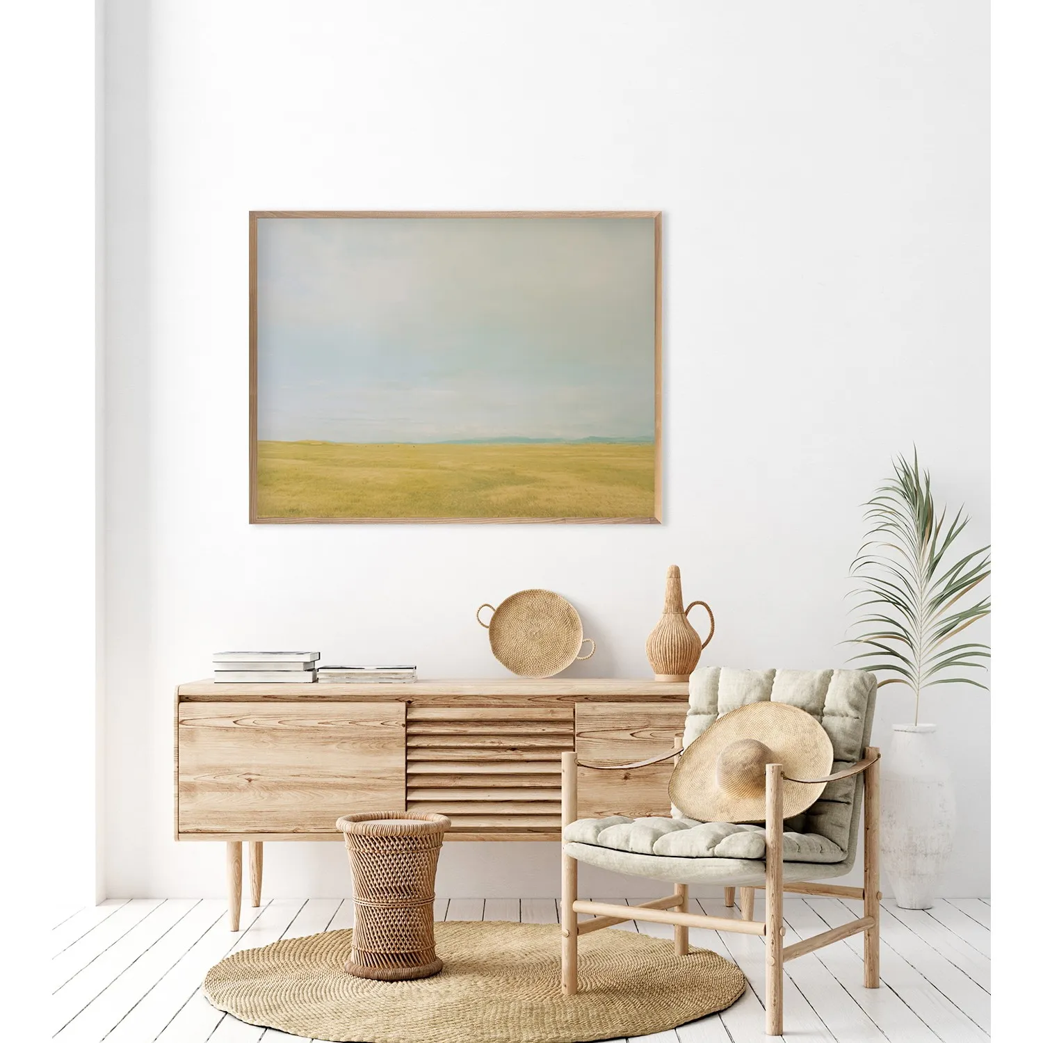 Summer Gold Photograph 32x24 - Yellow, Walnut