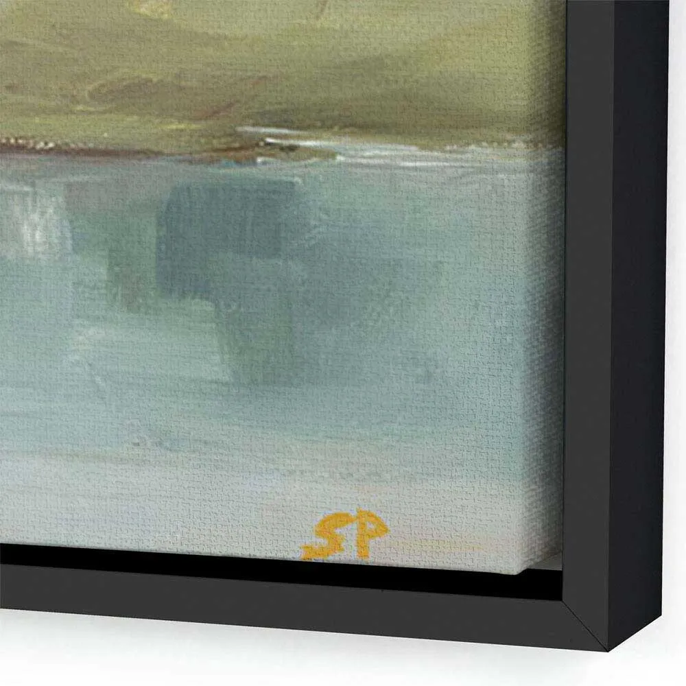 Summer in June Painting - Black, Canvas