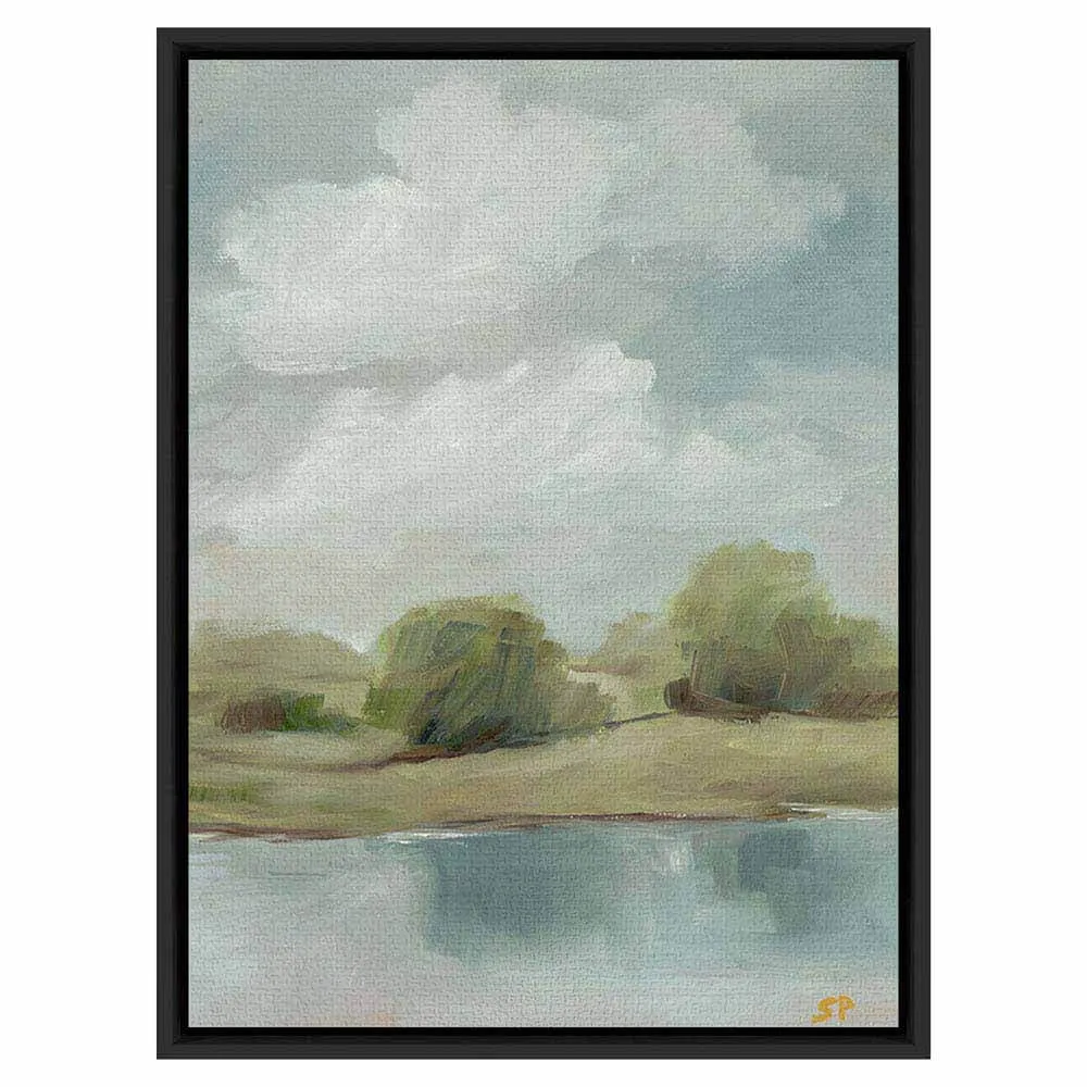 Summer in June Painting - Black, Canvas image