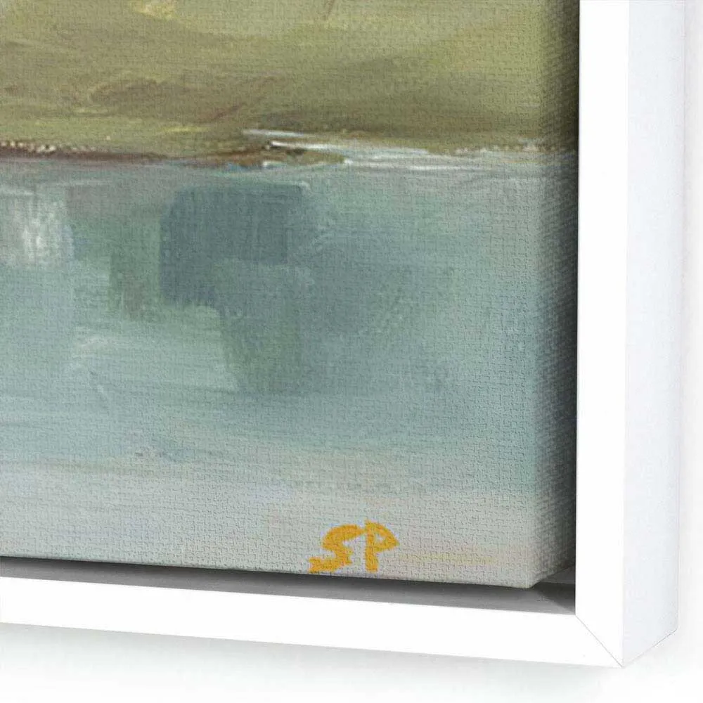 Summer in June Painting - White, Canvas