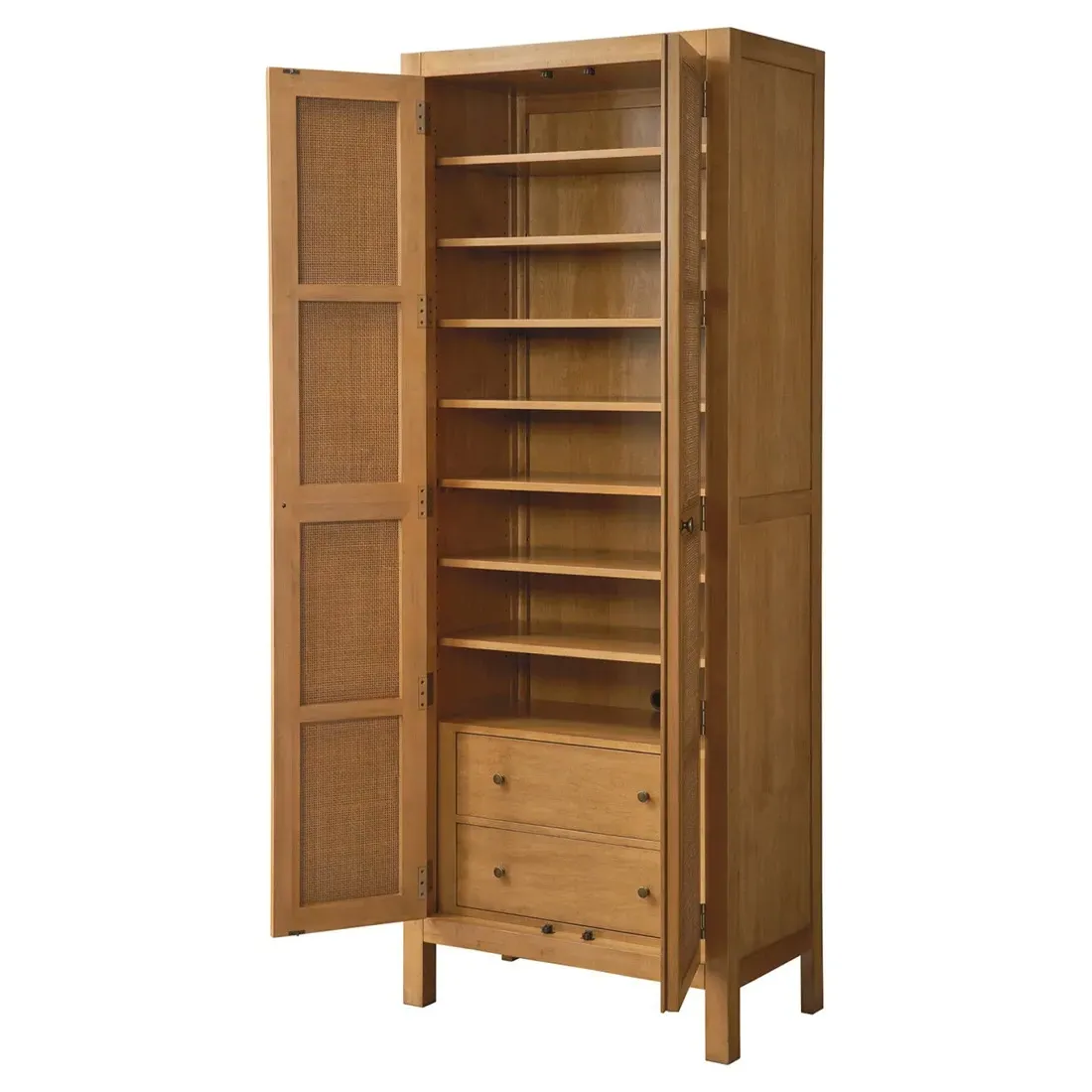 Surf Cane Cabinet - Brown, Maple Wood