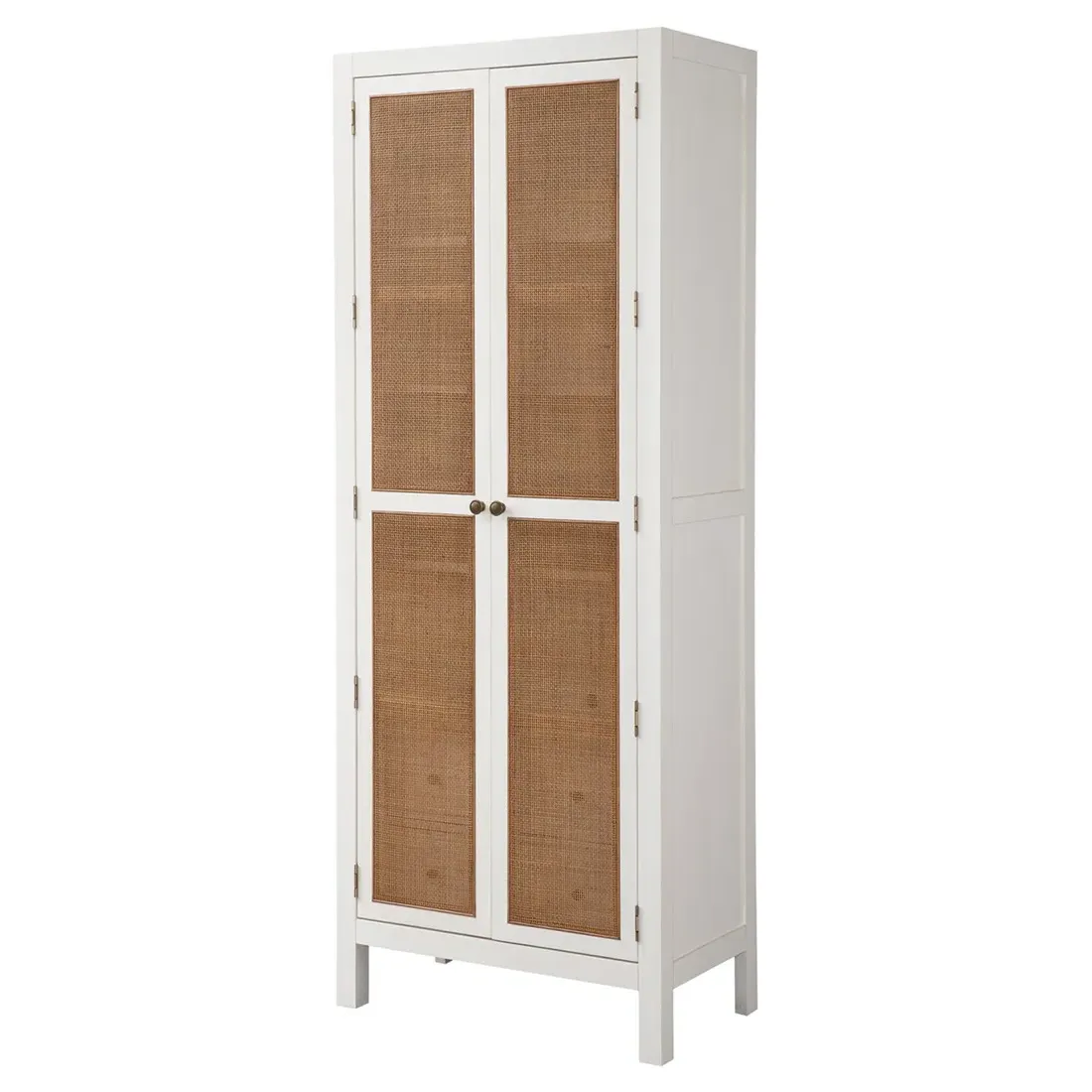 Surf Cane Cabinet - White, Maple Wood