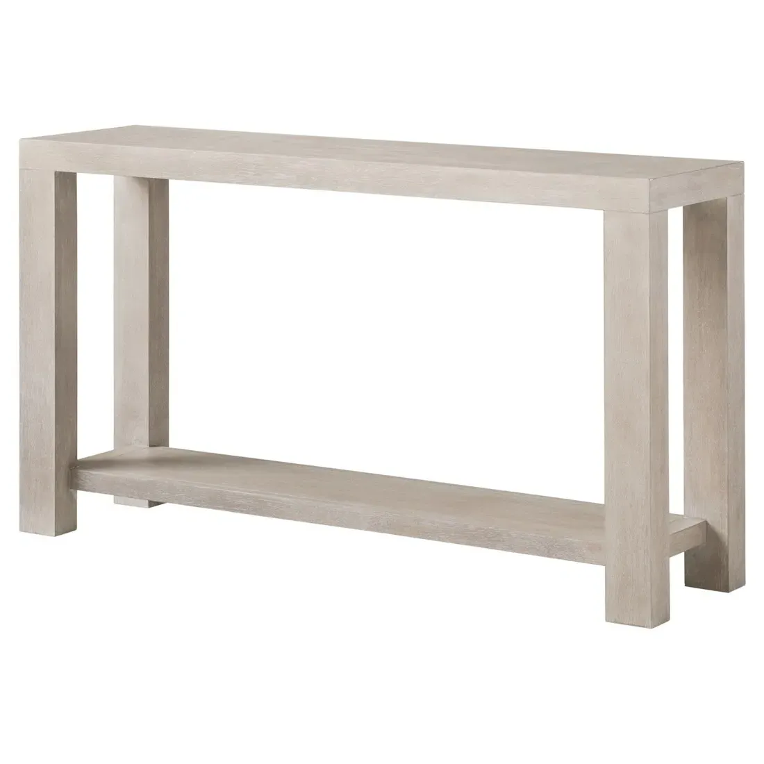Surfrider Console Table - Beige, Hickory Wood