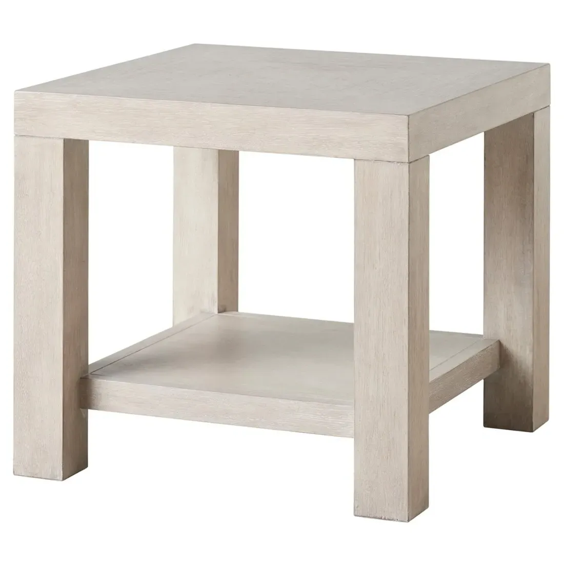 Surfrider Square Side Table - Beige, Hickory Wood image