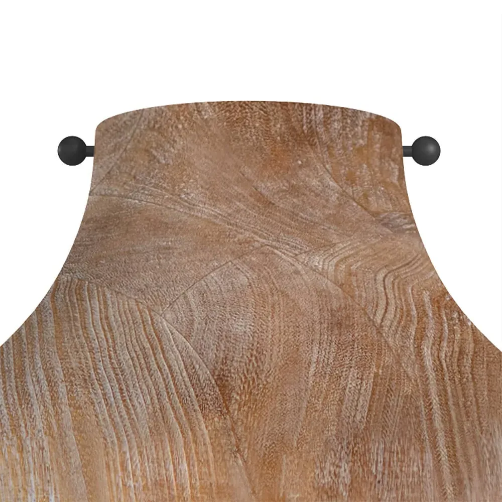 Surfside Flush Mount Light - Brown, Birch Wood