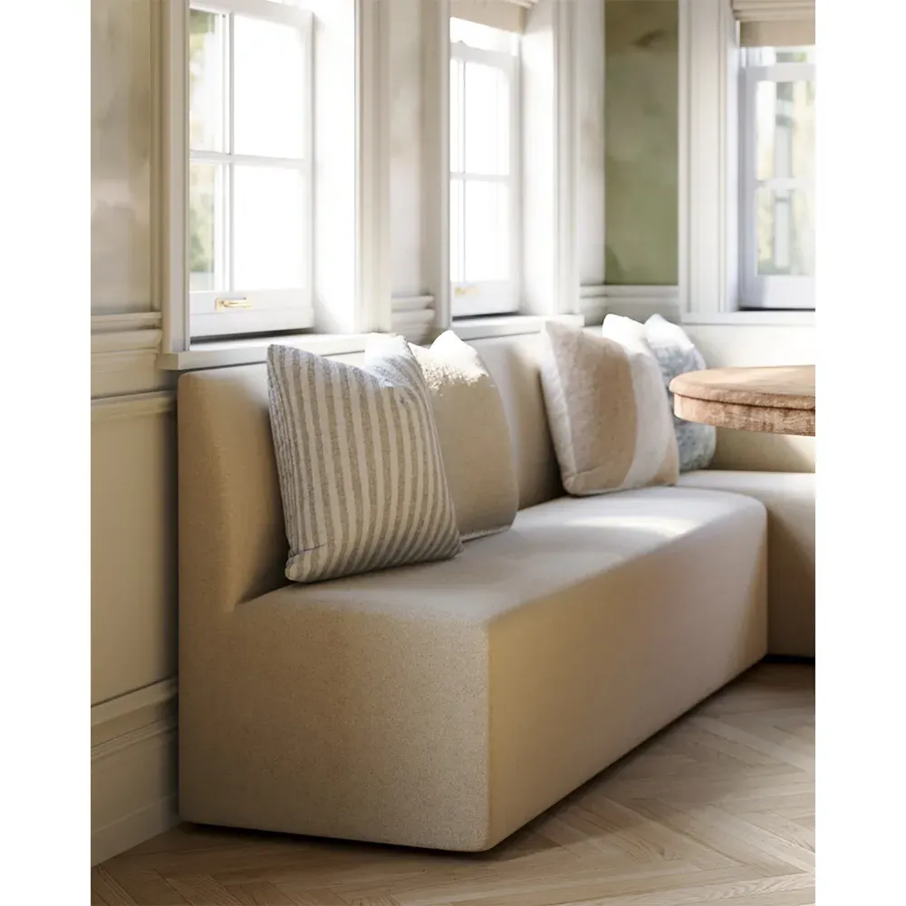Suri Corner Dining Banquette - Alabaster