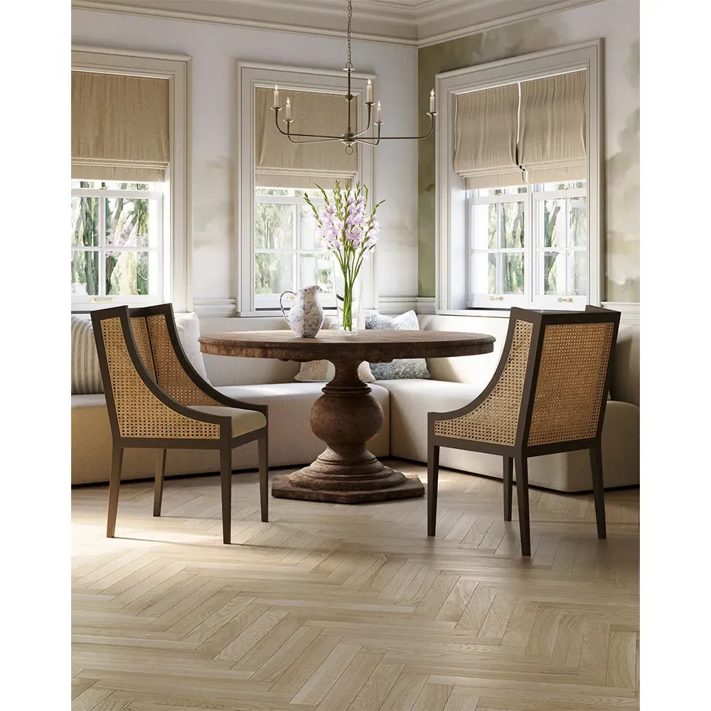 Suri Corner Dining Banquette - Alabaster