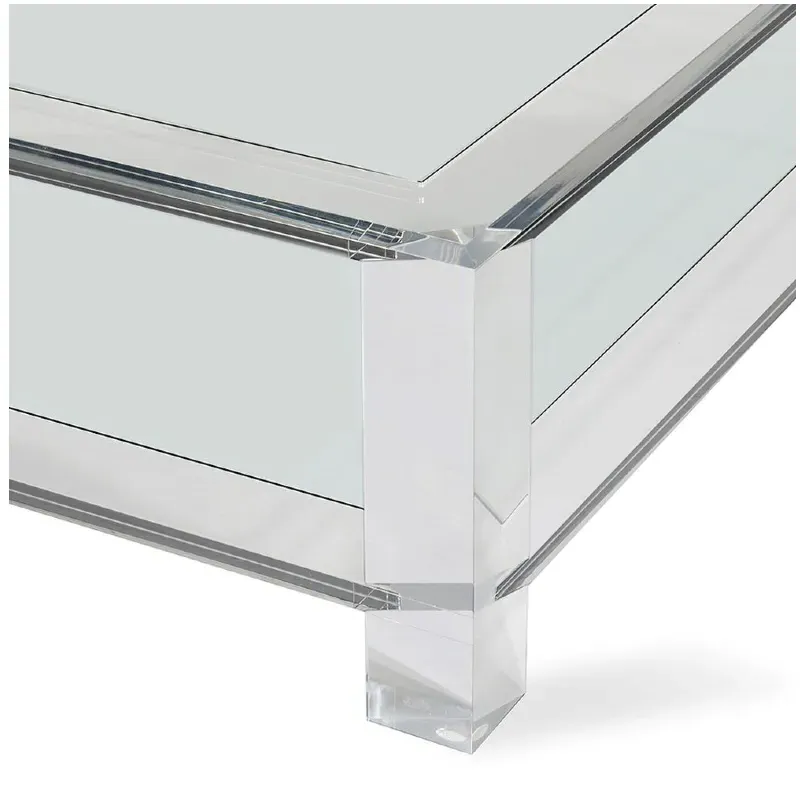 Surrey Square Coffee Table - Clear, Glass