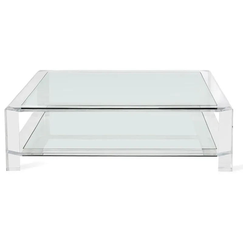 Surrey Square Coffee Table - Clear, Glass image
