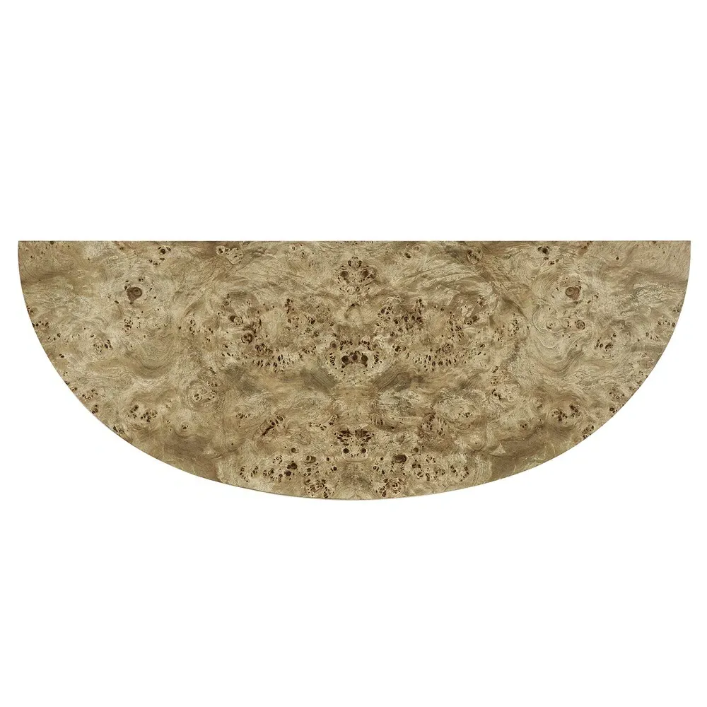 Susannah Burl Wood Demilune Sideboard - Brown