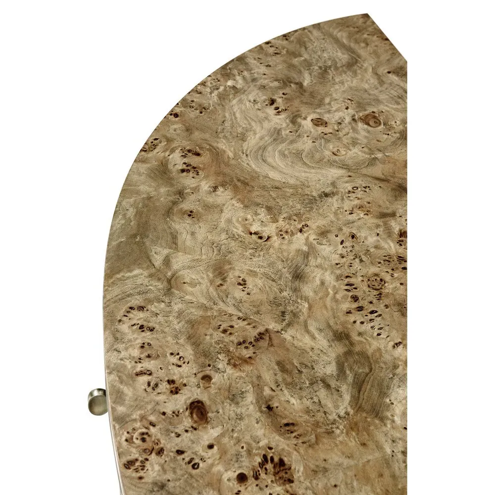 Susannah Burl Wood Demilune Sideboard - Brown