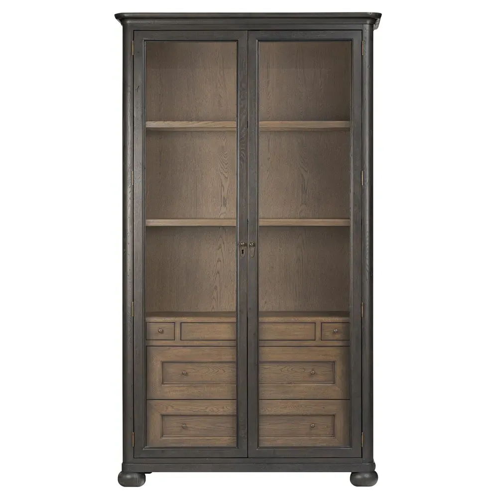 Sussex Cabinet with Storage - Smoked Black, Oak image
