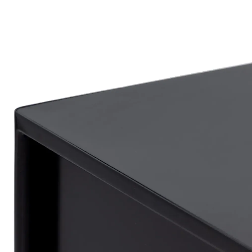 Sutton 5 Drawer Dresser with Bronze Hardware - Black, Iron