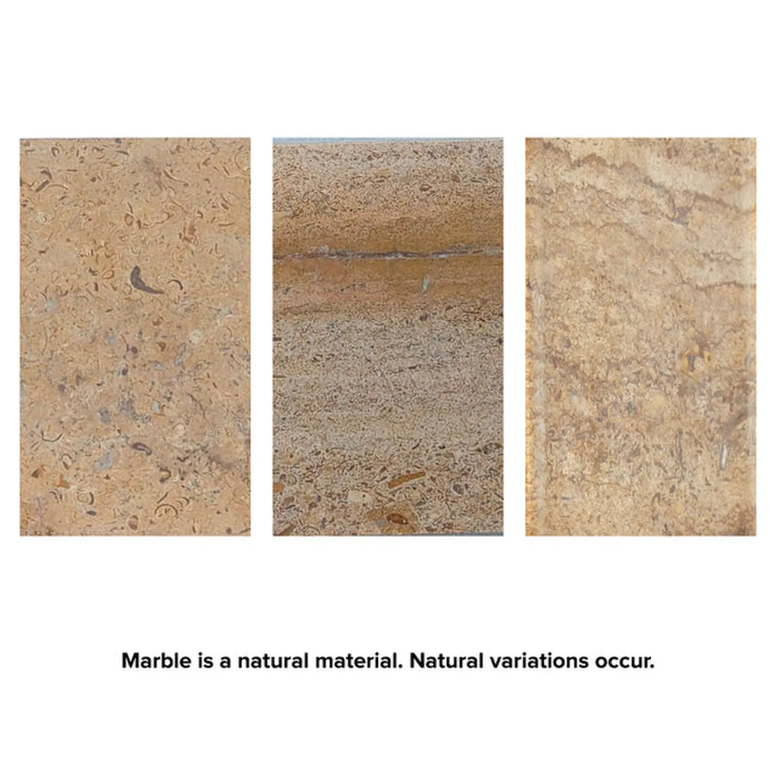 Sutton Decorative Tray Set of 2 - Beige, Marble