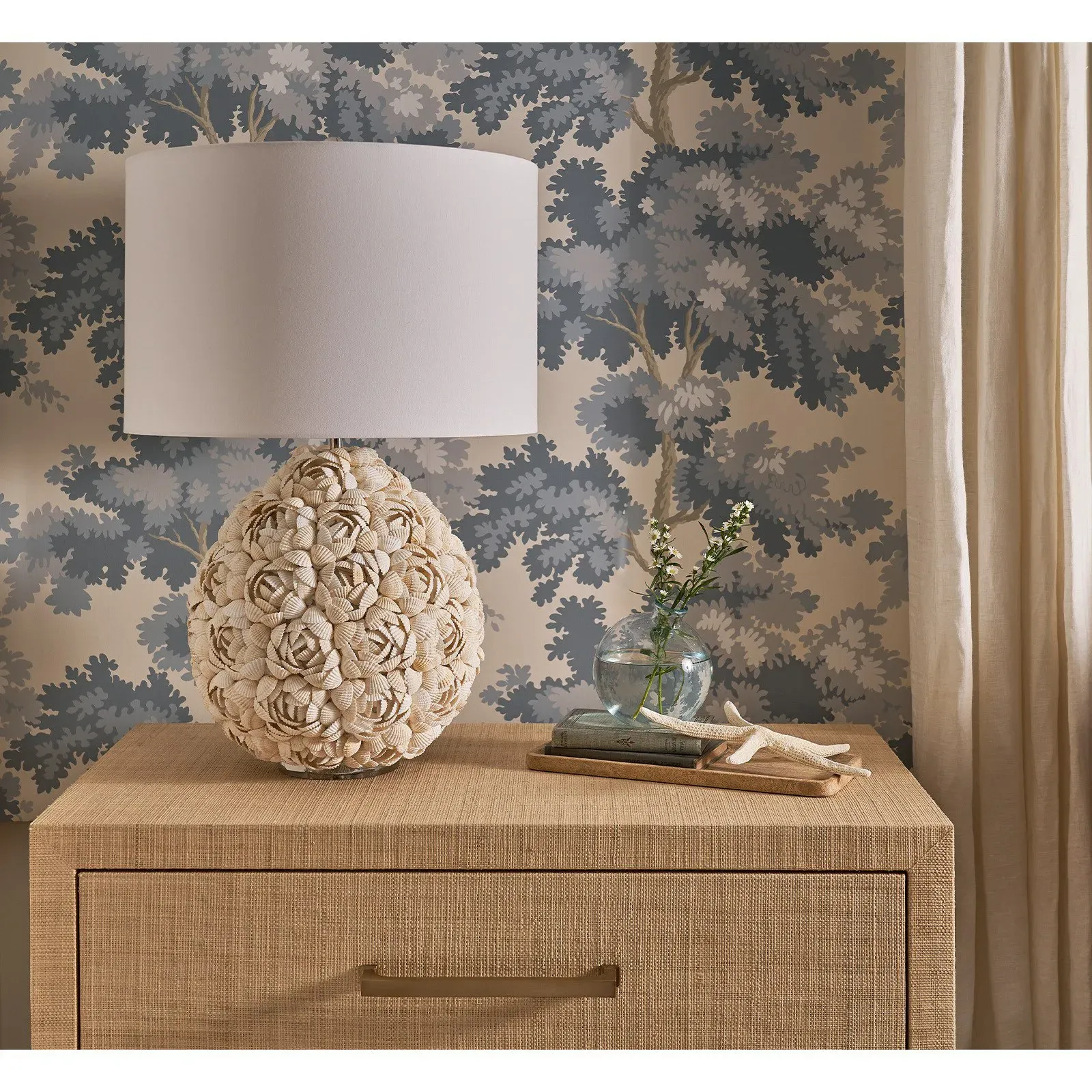 Sutton Decorative Tray Set of 2 - Beige, Marble