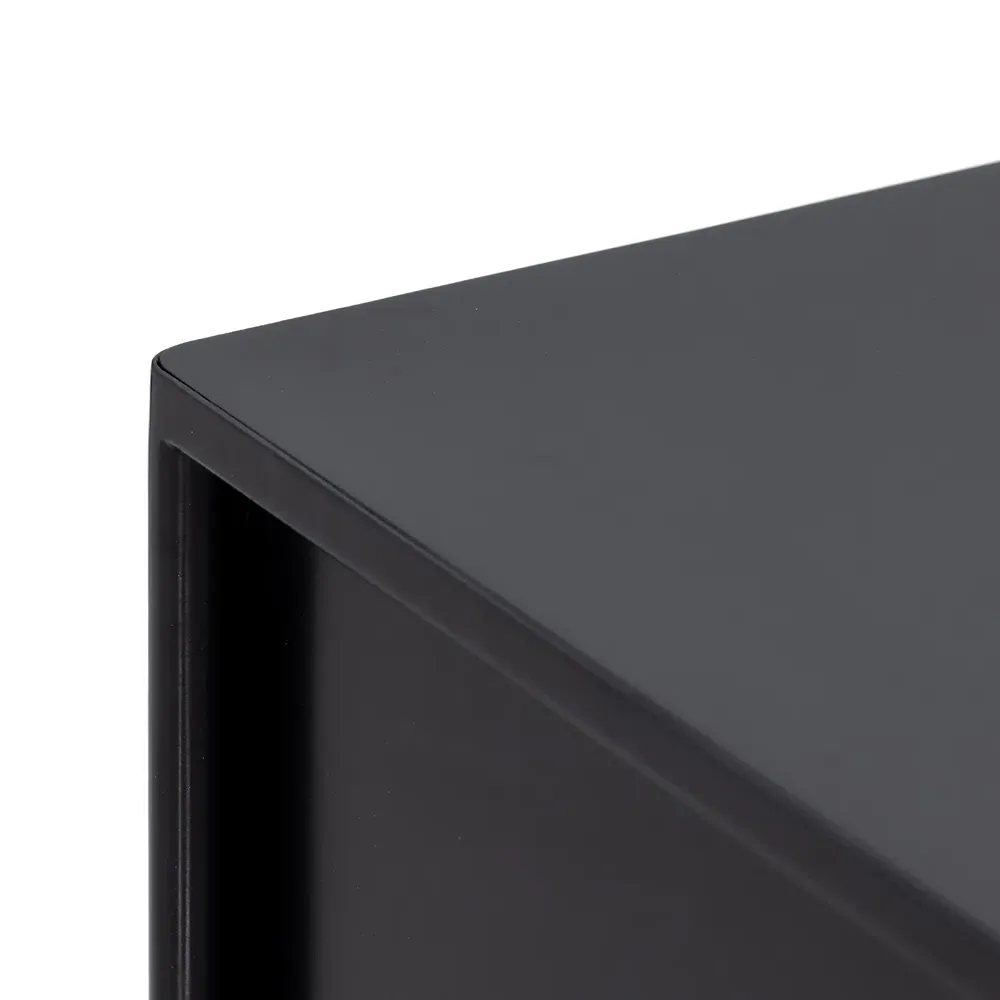 Sutton Iron Dresser with Bronze Hardware - Black