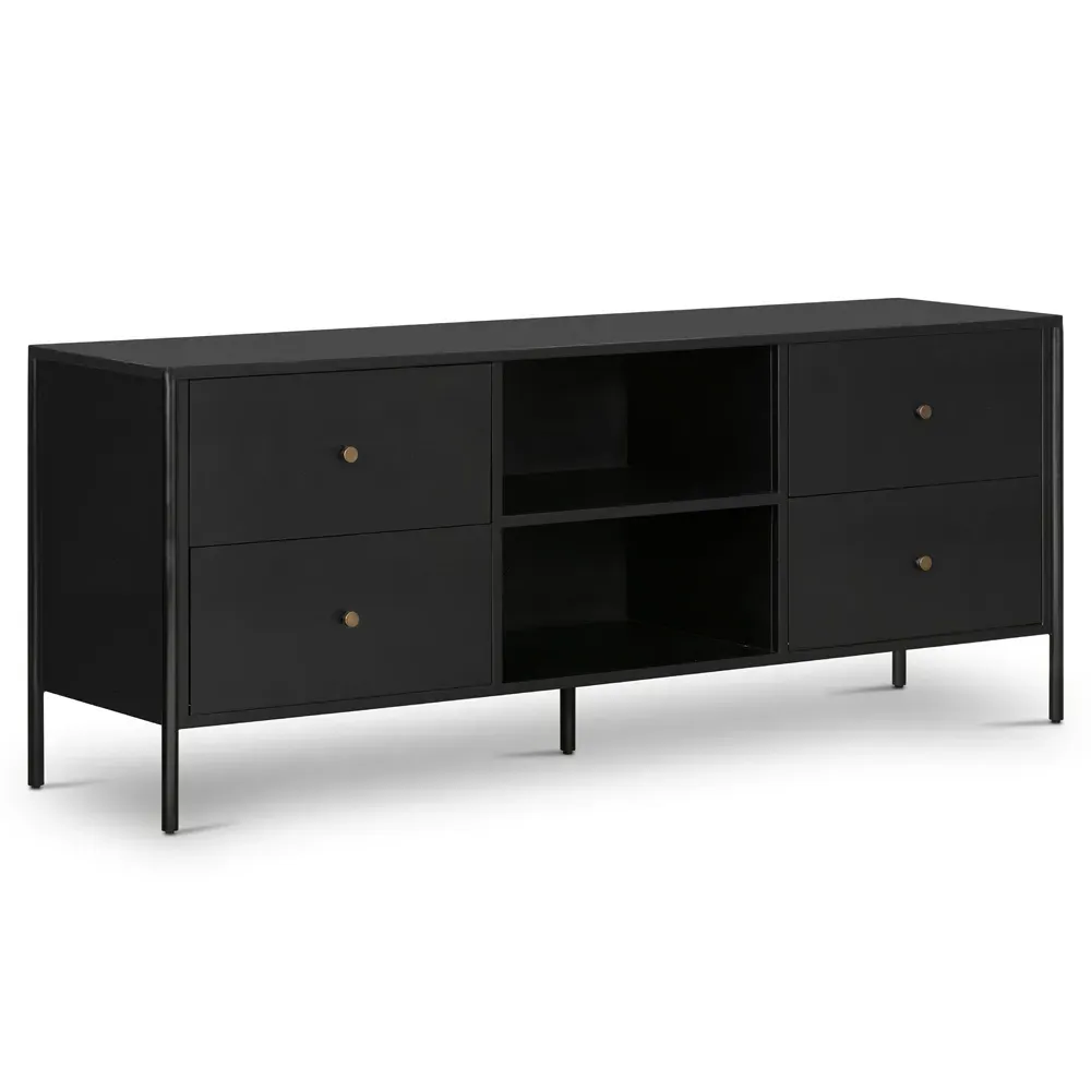Sutton Iron Media Cabinet - Black
