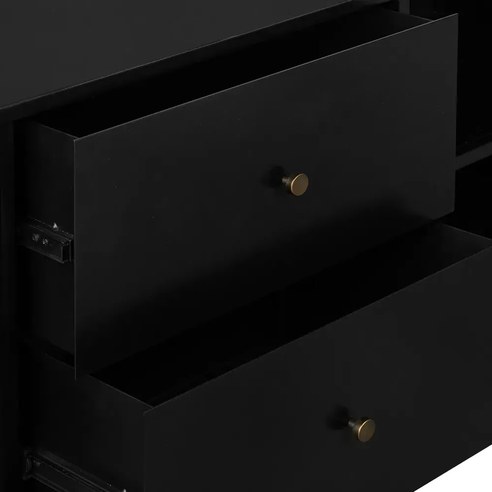 Sutton Iron Media Cabinet - Black