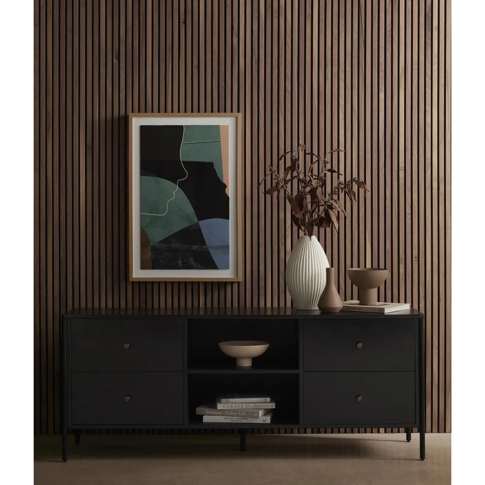 Sutton Iron Media Cabinet - Black