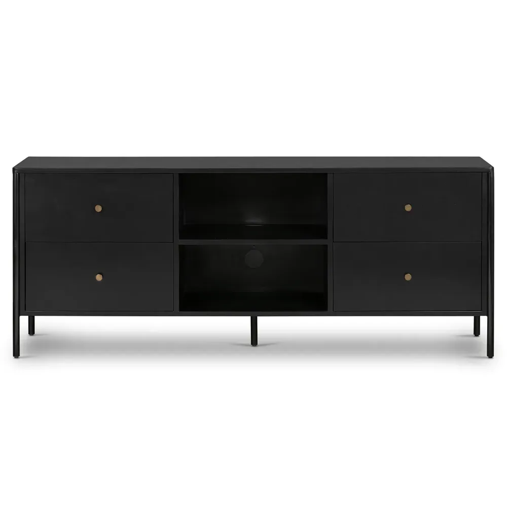Sutton Iron Media Cabinet - Black