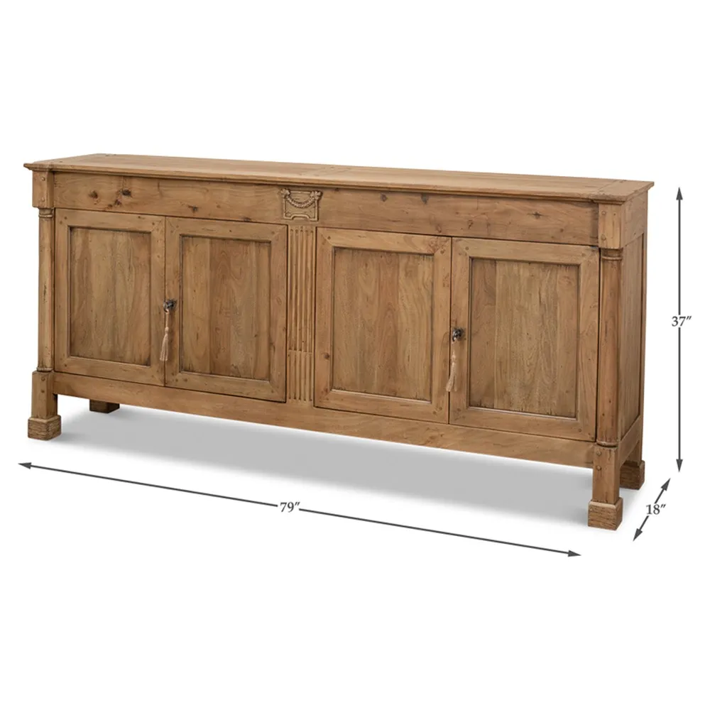 Suzane Credenza - Light Brown, Walnut