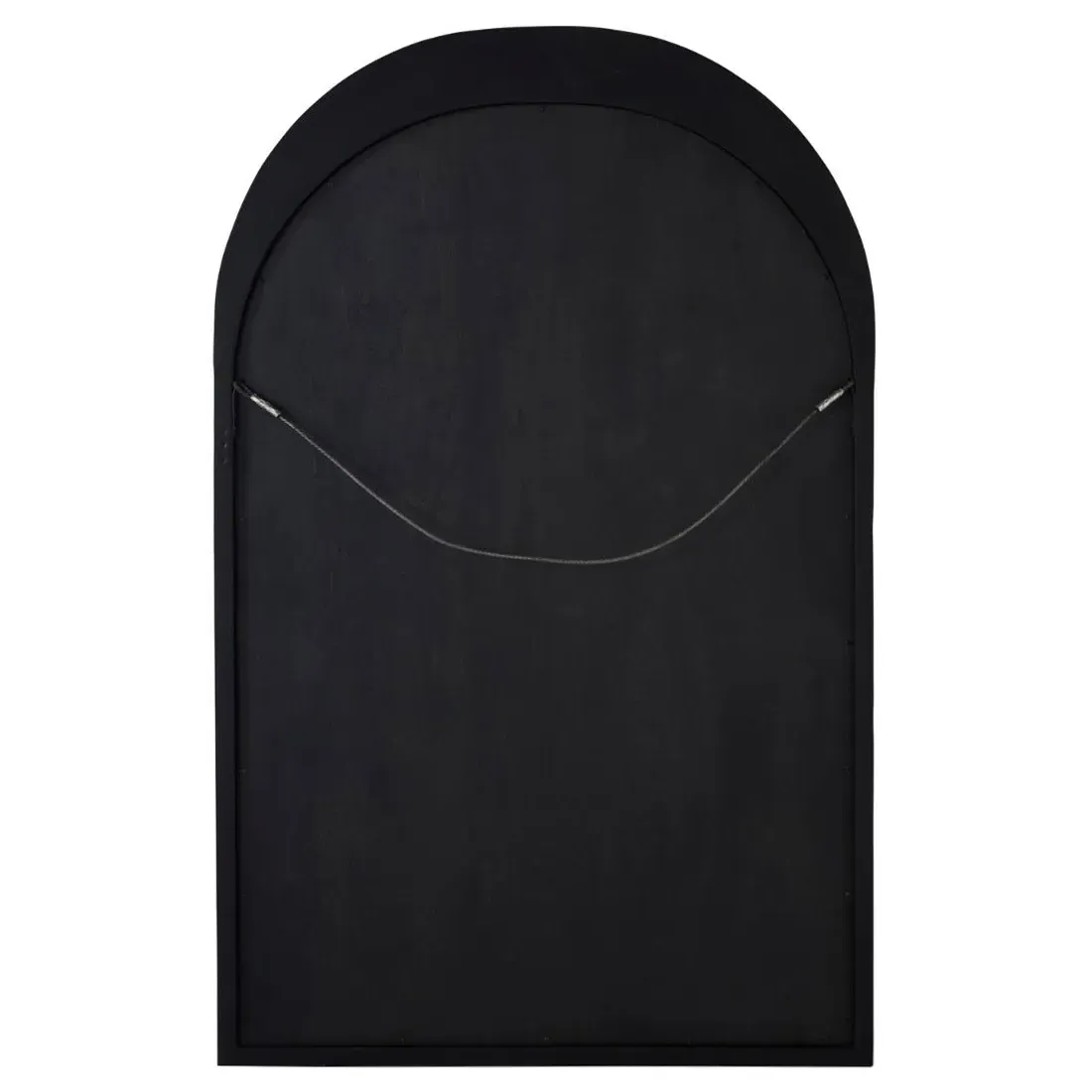 Swell Arched Wall Mirror - Black, Mindi Wood