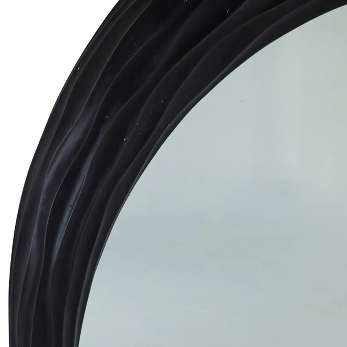 Swell Arched Wall Mirror - Black, Mindi Wood