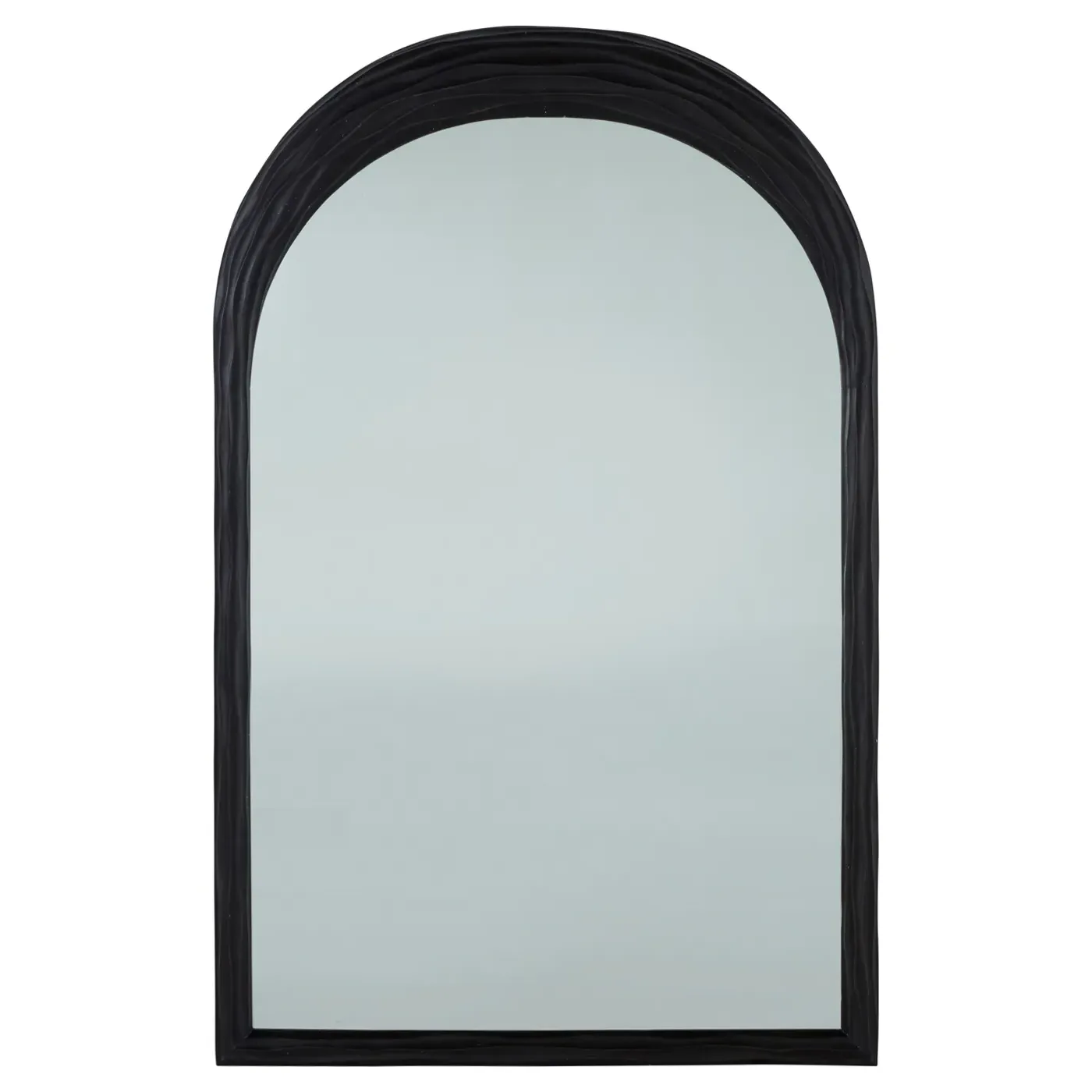 Swell Arched Wall Mirror - Black, Mindi Wood image