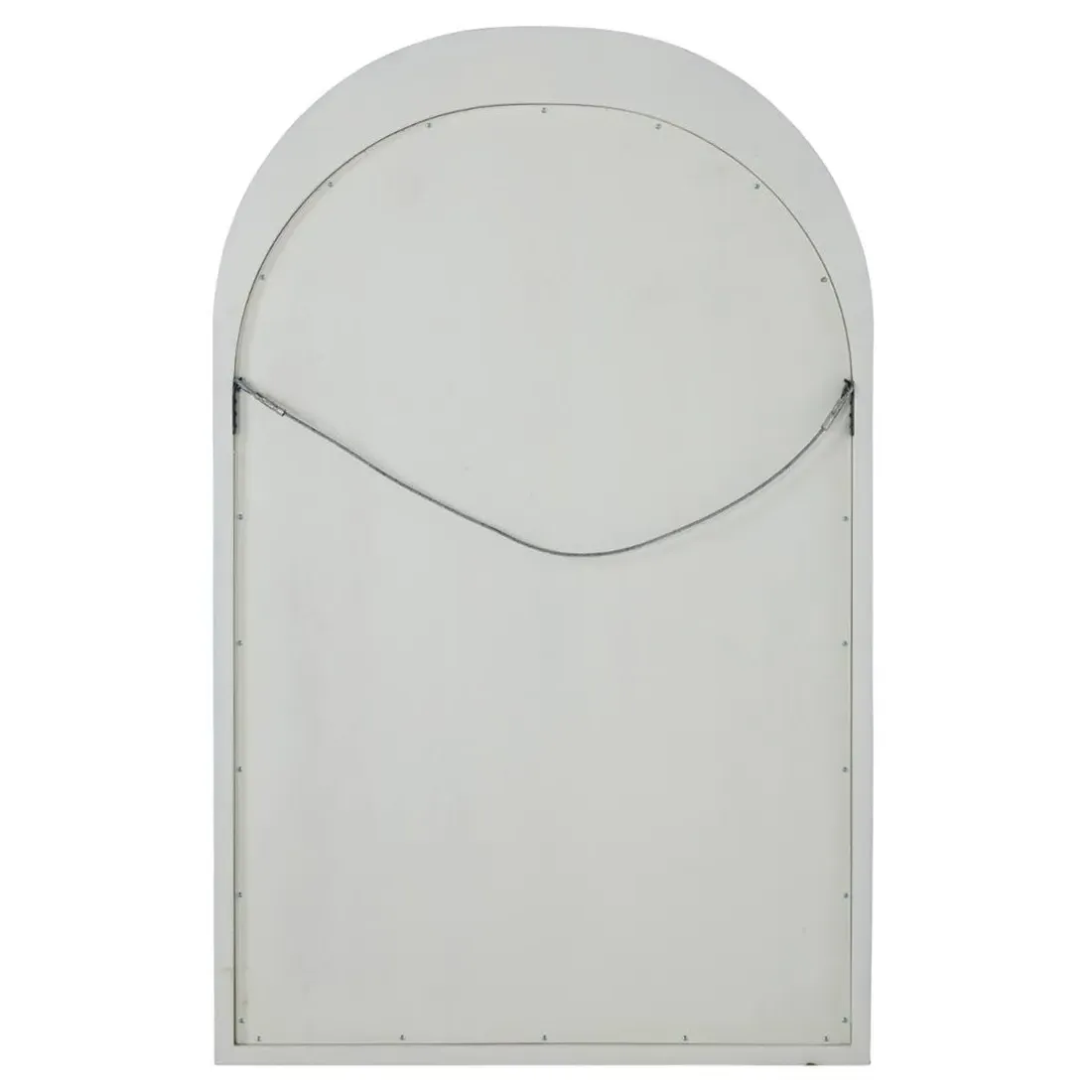 Swell Arched Wall Mirror - White, Mindi Wood