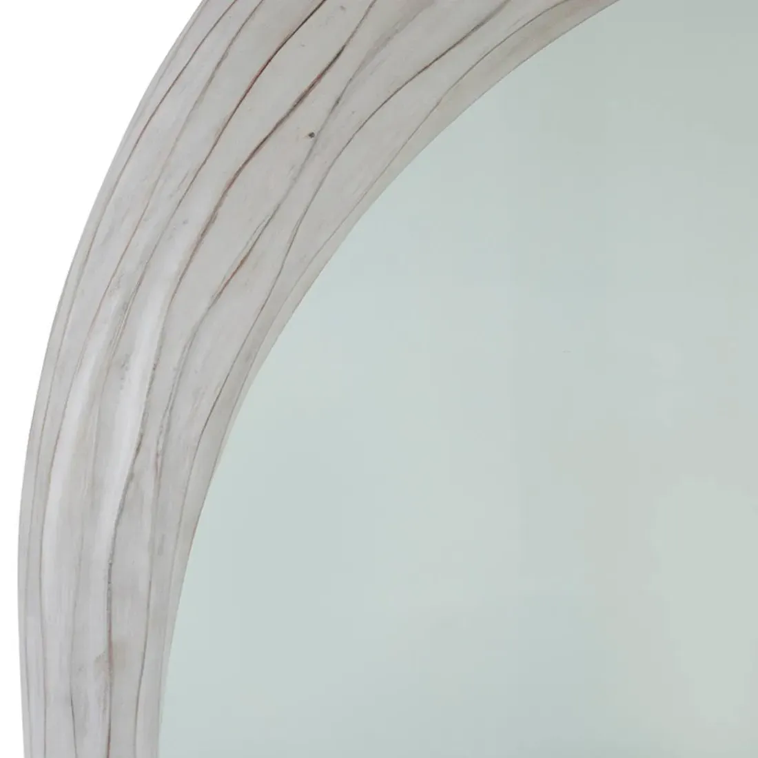 Swell Arched Wall Mirror - White, Mindi Wood