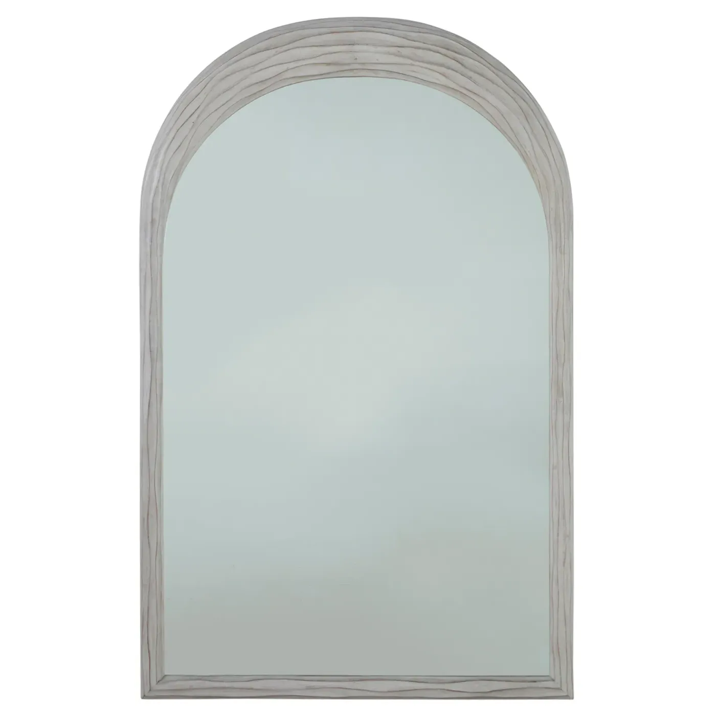 Swell Arched Wall Mirror - White, Mindi Wood