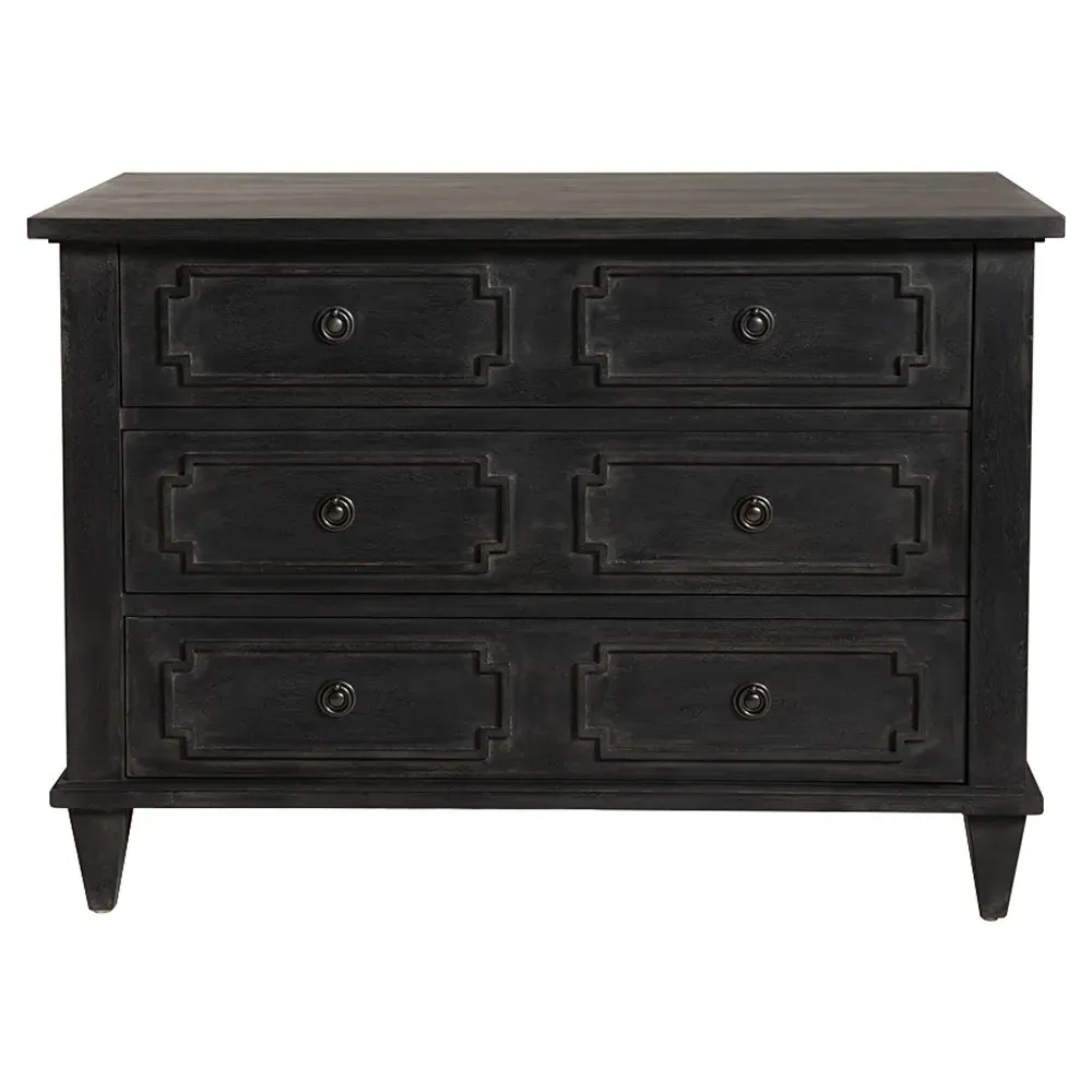 Sylvette Dresser with Soft-Closing Drawers - Black