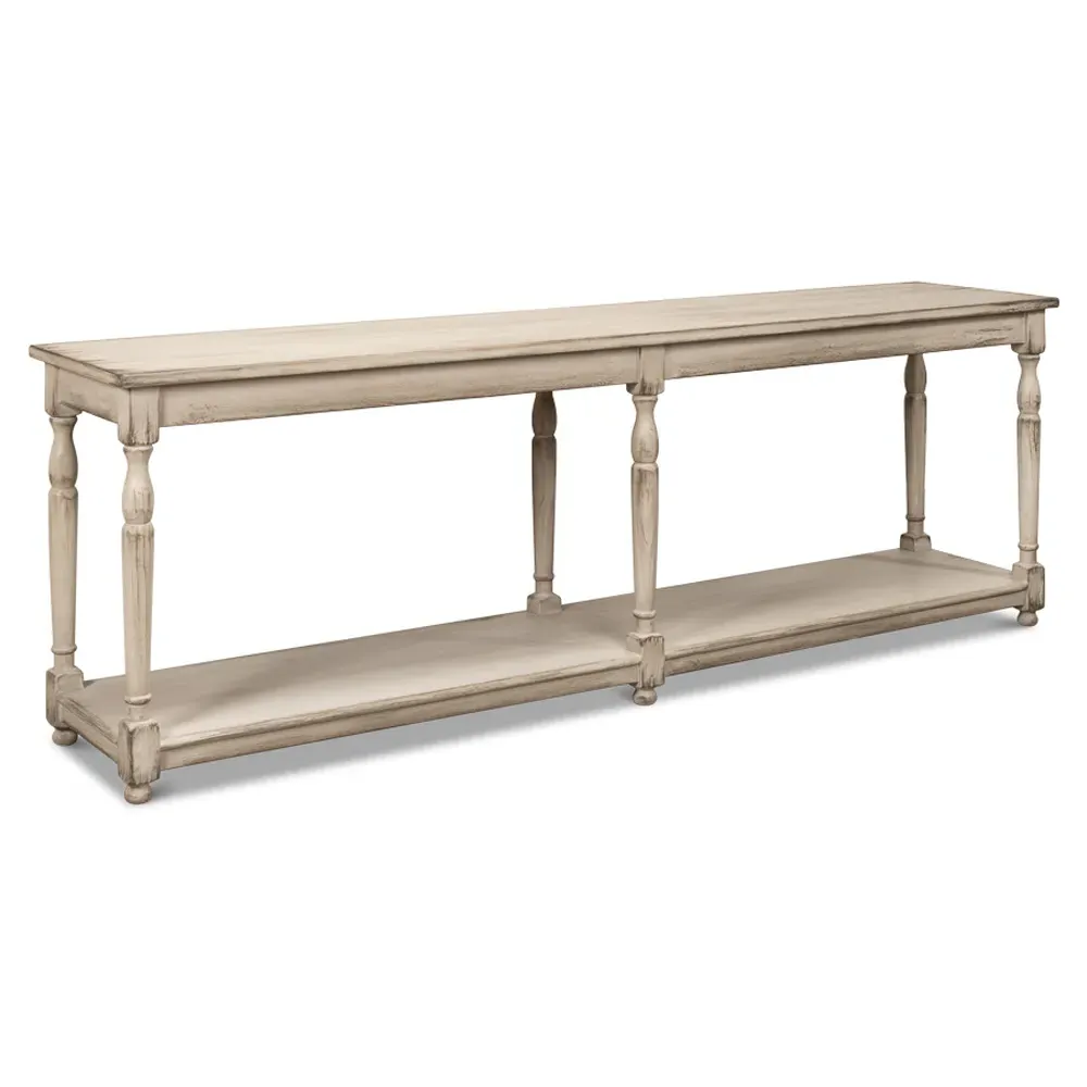 Sylvie Console Table - Grey, Reclaimed Pine