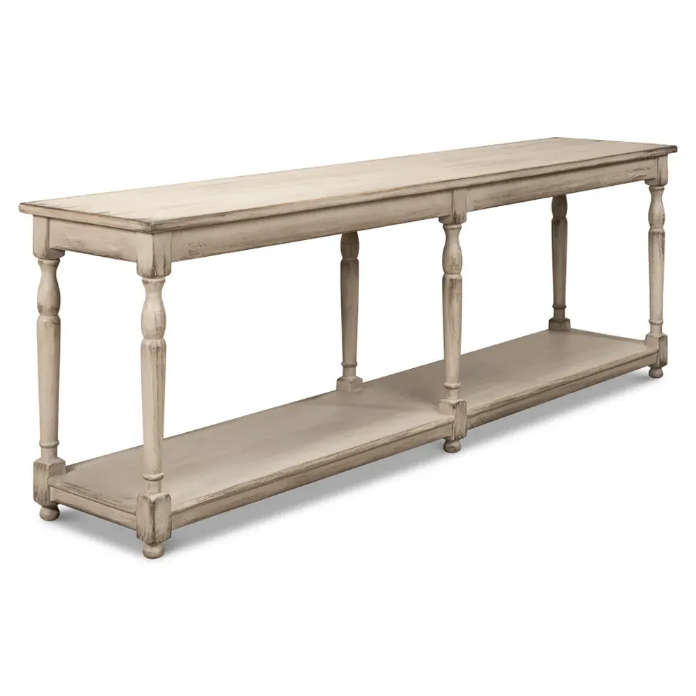 Sylvie Console Table - Grey, Reclaimed Pine