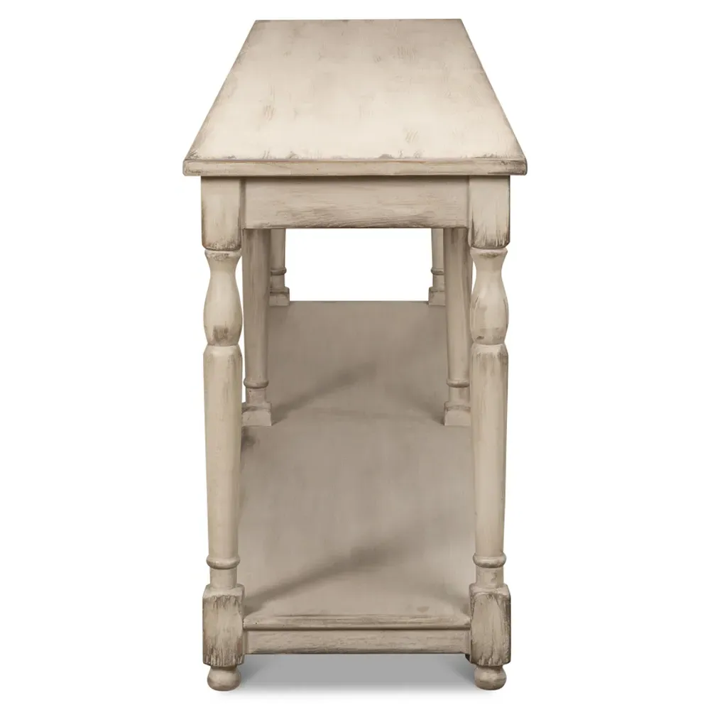 Sylvie Console Table - Grey, Reclaimed Pine