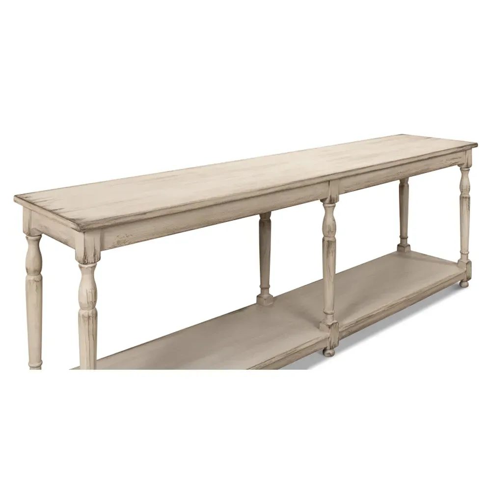 Sylvie Console Table - Grey, Reclaimed Pine