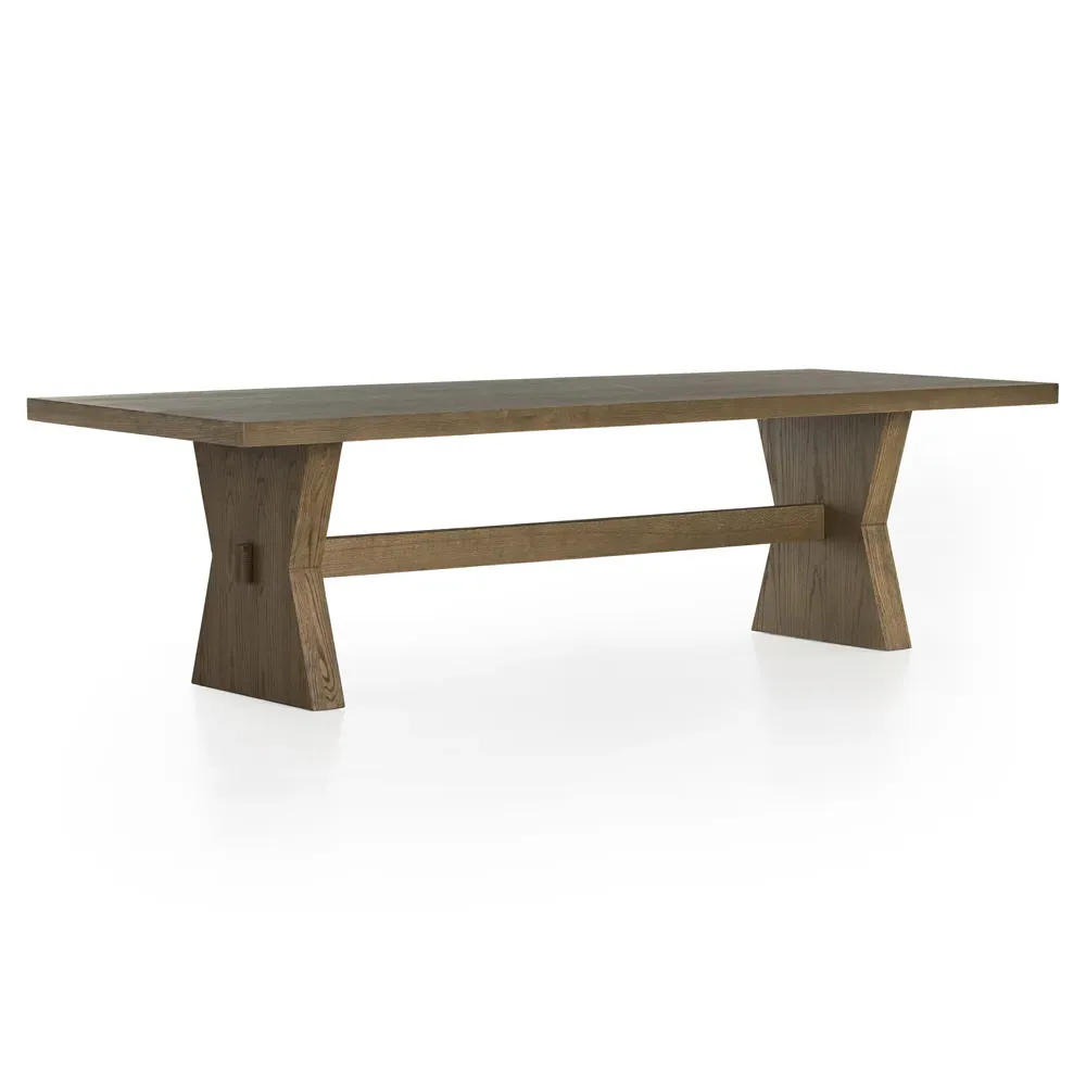 Tacoma Rectangular Dining Table - Brown, Oak