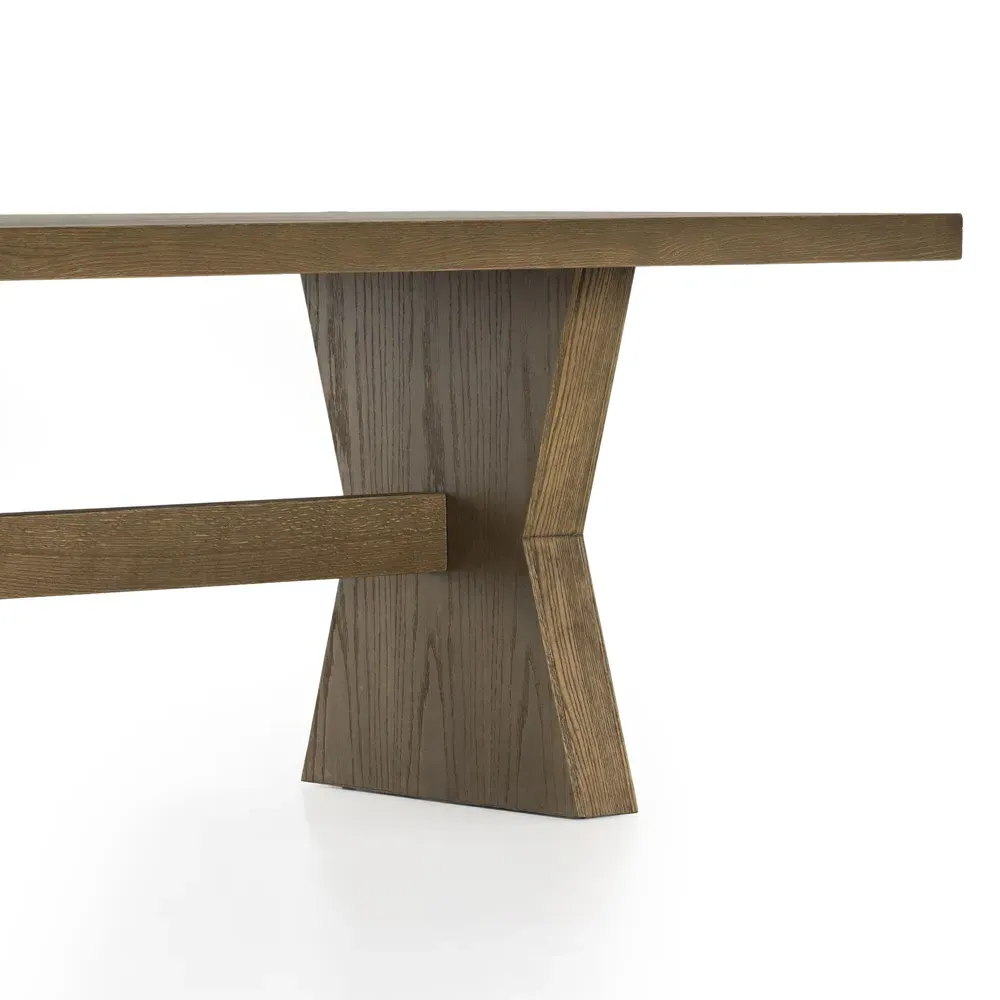 Tacoma Rectangular Dining Table - Brown, Oak