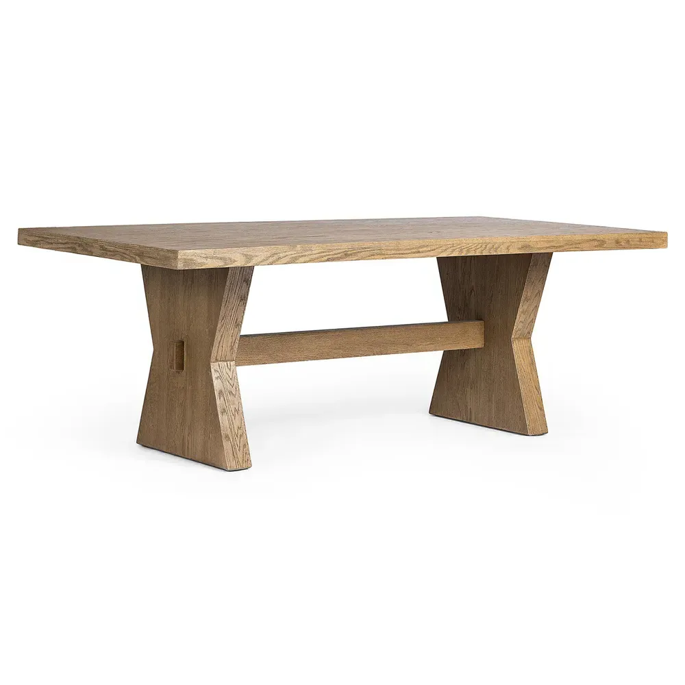 Tacoma Rectangular Dining Table - Brown, Oak